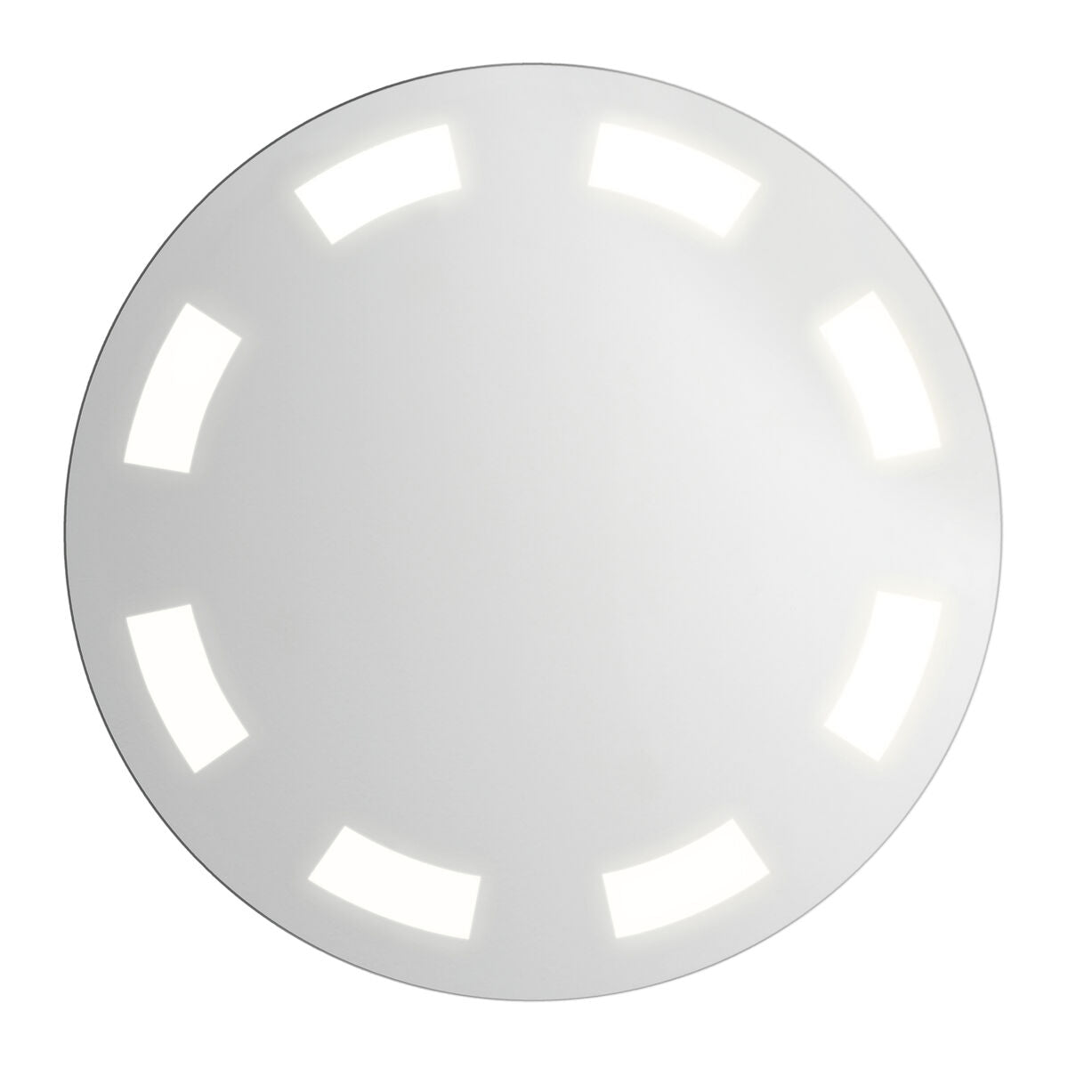 Orsina Arcea Illuminated Wall Mirror – Clear Glass & Aluminium Frame