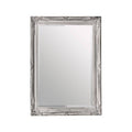 Orsina Brussels Distressed White Wall Mirror | Regency Wood Frame