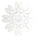Orsina Blossom Wall Mirror – Floral Silver Sculptural Accent Mirror
