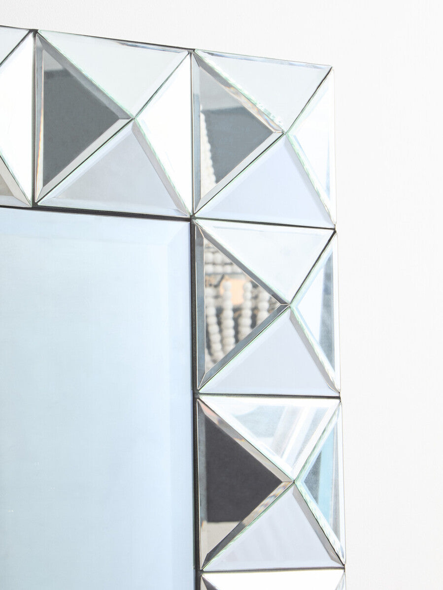 Orsina Lidia 3D Effect Rectangular Wall Mirror | Bevelled Glass Decor