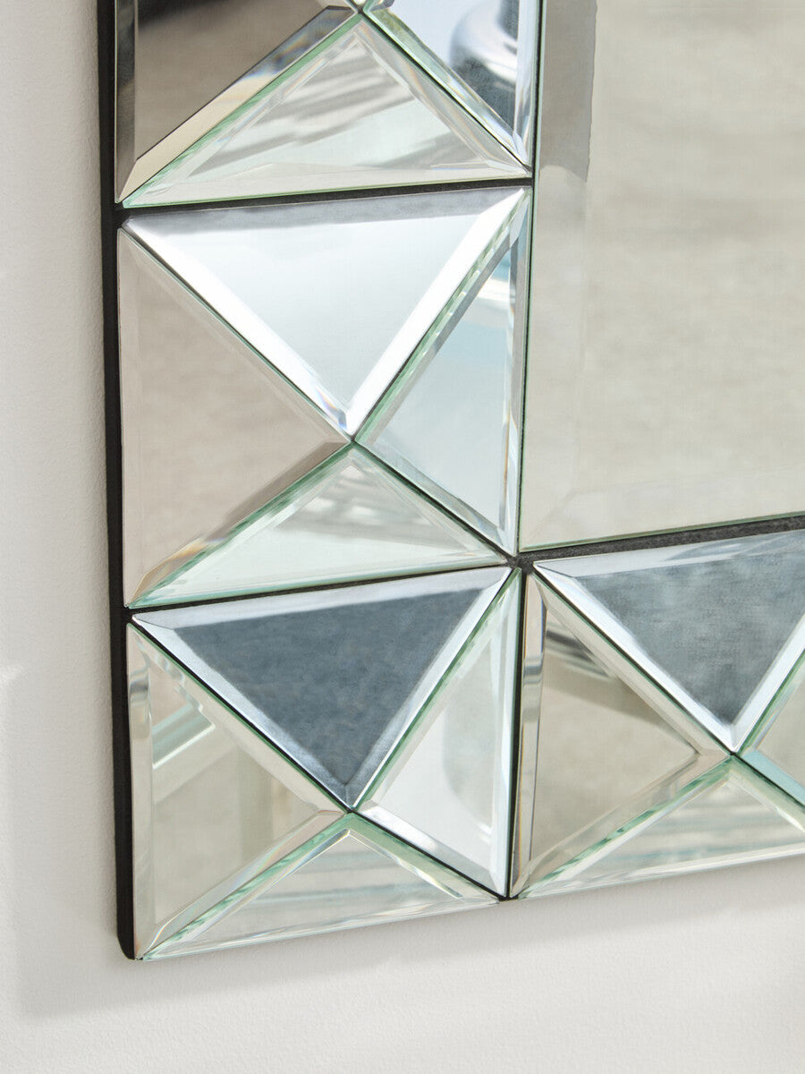 Orsina Lidia 3D Effect Rectangular Wall Mirror | Bevelled Glass Decor