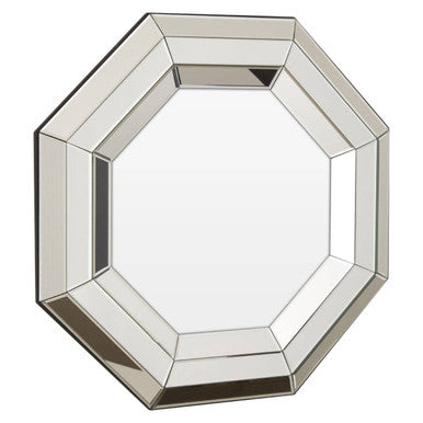 Orsina Petillo Octagonal Wall Mirror – Bevelled Layered Glass Design
