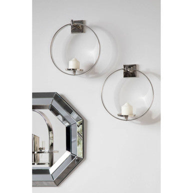 Orsina Petillo Octagonal Wall Mirror – Bevelled Layered Glass Design