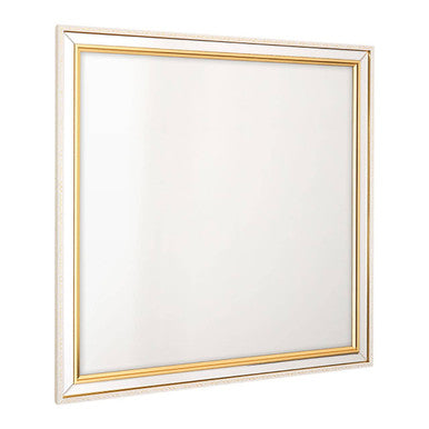 Orsina Mazzone Square Wall Mirror – Gold and Silver Layered Frame
