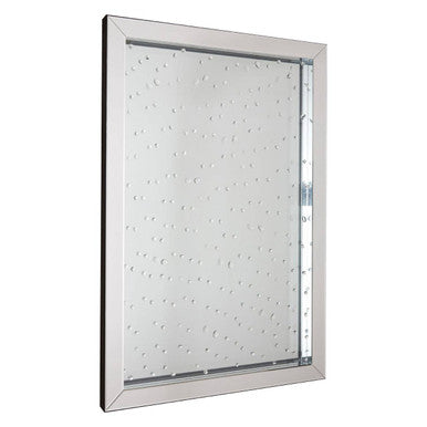 Orsina Rivulet Splash Effect Wall Mirror – Chrome Bevelled Glass