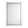 Orsina Rivulet Splash Effect Wall Mirror – Chrome Bevelled Glass