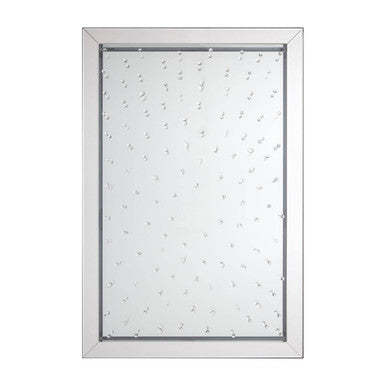 Orsina Rivulet Splash Effect Wall Mirror – Chrome Bevelled Glass