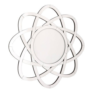 Orsina Globular Wall Mirror – Silver Bevelled Halo Decorative Mirror