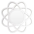 Orsina Globular Wall Mirror – Silver Bevelled Halo Decorative Mirror