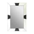 Orsina Milania Bevelled Wall Mirror | Black and White Modern Design
