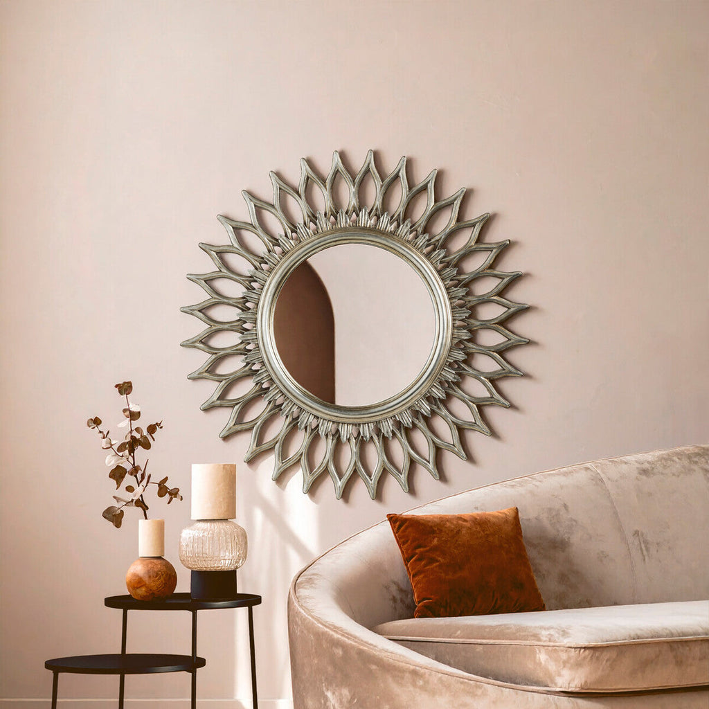 Orsina Styro Wall Mirror – Champagne Gold Bevelled Polyresin Frame