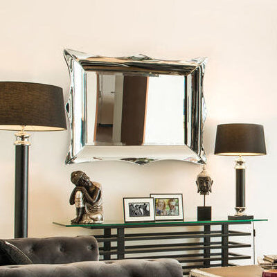 Orsina Catalina Wall Mirror – Sculptural Reflective Frame with Bevel