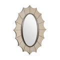 Orsina Lexina Gold Wall Mirror – Rectangular Grooved Frame Decor