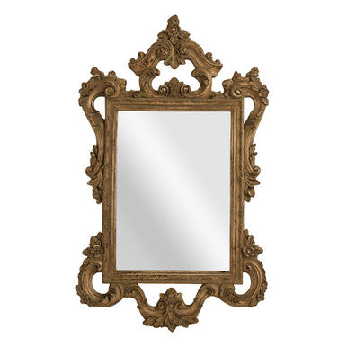 Orsina Brussels Baroque Wall Mirror – Antique Gold Ornate Finish