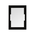 Orsina Osaka Wall Mirror – Black Rectangular Geometric Modern Mirror