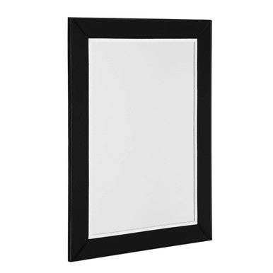 Orsina Avelene Black Bevelled Wall Mirror with Diamante Detailing