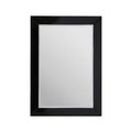 Orsina Avelene Black Bevelled Wall Mirror with Diamante Detailing
