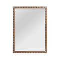 Orsina Tribeca Wall Mirror – Natural Fir Wood with Silver Stud Detail