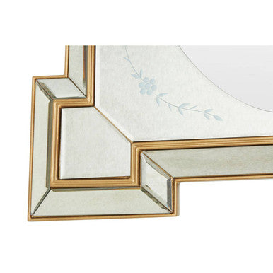 Orsina Lulu Antique Gold and Silver Rectangular Wall Mirror