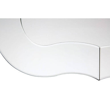 Orsina Katelyn Silver Rounded Wall Mirror – Large Decorative Glass