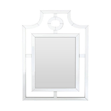 Orsina Nicolette Silver Wall Mirror – Contemporary Cut Out Design