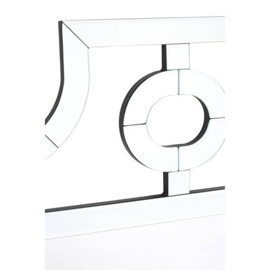 Orsina Nicolette Silver Wall Mirror – Contemporary Cut Out Design