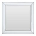 Orsina Petillo Square Wall Mirror – Thick Silver Bevelled Frame