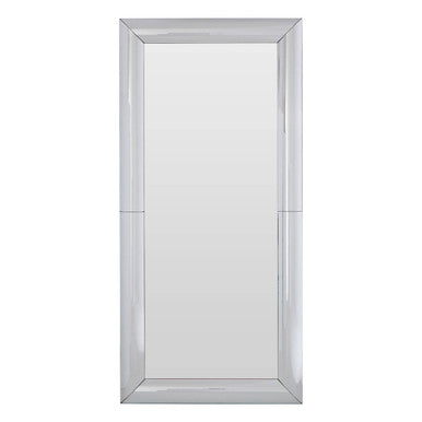 Orsina Petillo Large Rectangular Wall Mirror – Thick Silver Frame