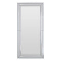 Orsina Petillo Large Rectangular Wall Mirror – Thick Silver Frame