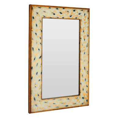 Orsina Meril Rectangular Wall Mirror – Distressed Gold Leaf Frame