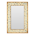 Orsina Meril Rectangular Wall Mirror – Distressed Gold Leaf Frame