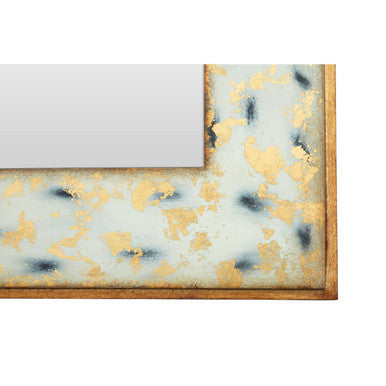 Orsina Meril Rectangular Wall Mirror – Distressed Gold Leaf Frame