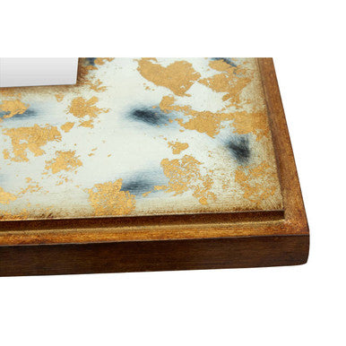 Orsina Meril Rectangular Wall Mirror – Distressed Gold Leaf Frame