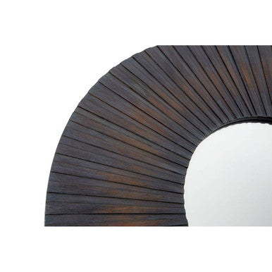 Orsina Barn Antique Wood Effect Wall Mirror – Rustic Coastal Decor