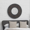 Orsina Barn Antique Wood Effect Wall Mirror – Rustic Coastal Decor