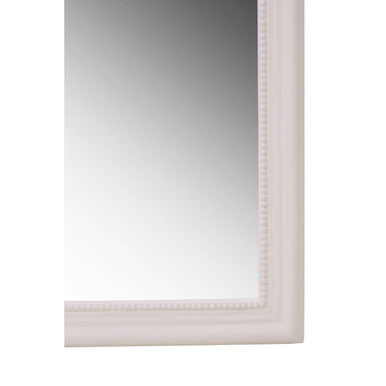Orsina Giordano Ornate Cream Wall Mirror – Floral Crest Rectangular