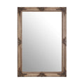 Orsina Brussels Baroque Rectangular Gold Wall Mirror – Aged Wood Frame