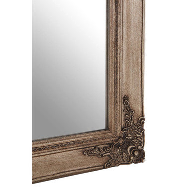 Orsina Brussels Baroque Rectangular Gold Wall Mirror – Aged Wood Frame