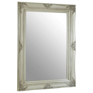 Orsina Brussels Baroque Silver Wall Mirror – Ornate Rectangular Frame