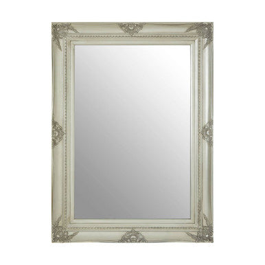 Orsina Brussels Baroque Silver Wall Mirror – Ornate Rectangular Frame
