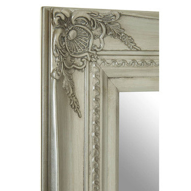 Orsina Brussels Baroque Silver Wall Mirror – Ornate Rectangular Frame