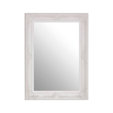 Orsina Brussels Baroque Antique White Rectangular Wall Mirror