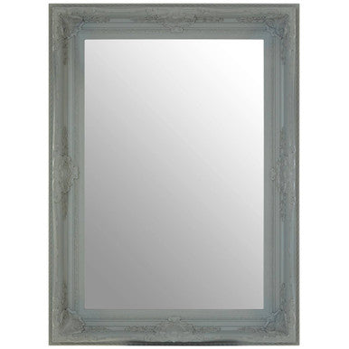 Orsina Brussels Baroque Antique Grey Rectangular Wall Mirror