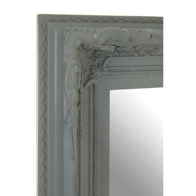 Orsina Brussels Baroque Antique Grey Rectangular Wall Mirror