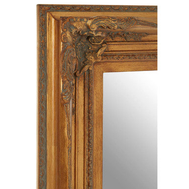 Orsina Brussels Baroque Antique Gold Rectangular Wall Mirror