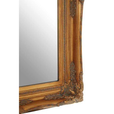 Orsina Brussels Baroque Antique Gold Rectangular Wall Mirror
