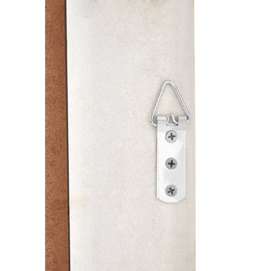 Orsina Yasmina Antique Silver Rectangular Wall Mirror – Neoclassical Wood