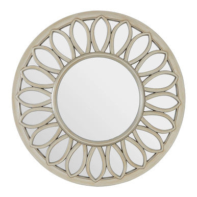 Orsina Serlina Gold Wall Mirror – Sculptural Floral Convex Mirror