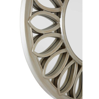 Orsina Serlina Gold Wall Mirror – Sculptural Floral Convex Mirror