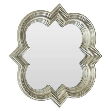 Orsina Simi Wall Mirror – Sculptural Grey Multi-Layered Frame